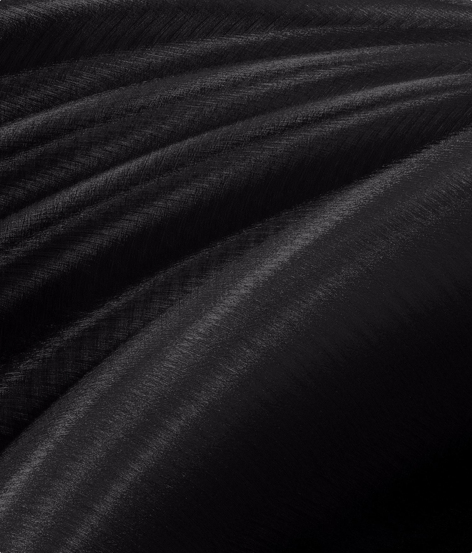 Abstract black textured wave pattern.