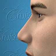 Profile view of a human face.