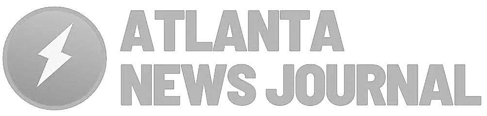 Atlanta News Journal logo in grayscale