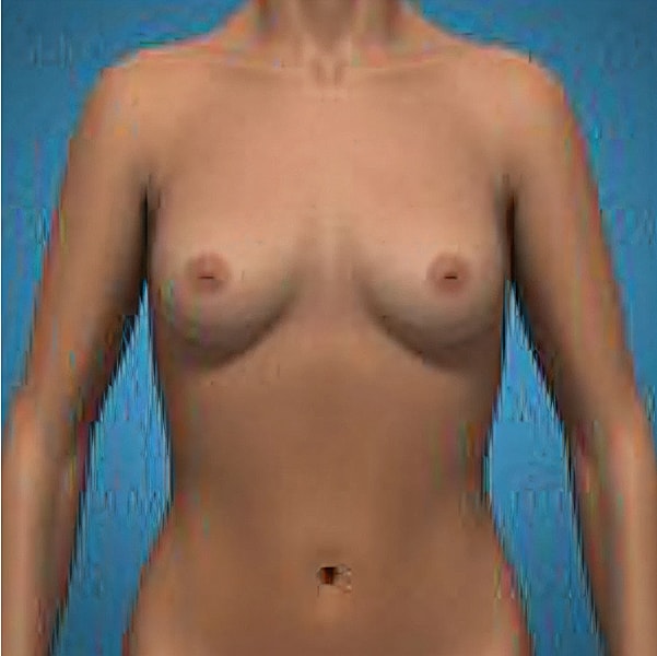 Nude digital figure against a blue background.