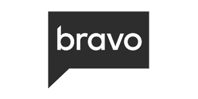 Bravo network logo on dark background