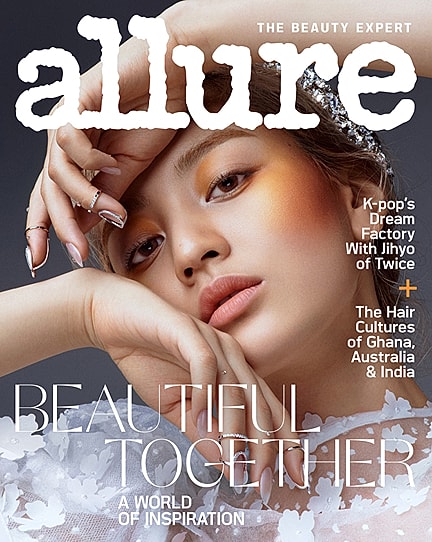 Cover of Allure magazine featuring a beauty theme.